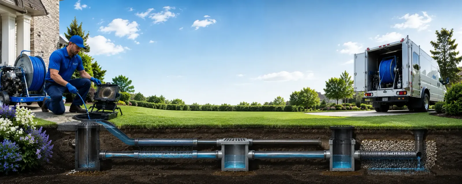 Outdoor drain cleaning information for Dola, OH